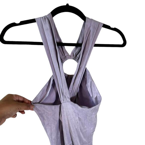 Topshop New Womens Ring Cutout Halter Neck Gown Dress Lilac 4 Y2k Fairy Coquette - Picture 8 of 11